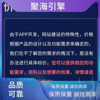 软件开发设计 聚海引擎 应用生态系统 APP软件系统开发